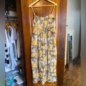Rebecca Taylor lemon print maxi